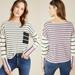 Anthropologie Sweaters | Anthropologie Faye Color Block Striped Sweater Sz S | Color: Cream/Purple | Size: S