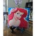 Disney Other | Disney Parks Authenic "Ariel The Little Mermaid " Pillow | Color: Pink | Size: 12 X 12