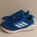 Adidas Shoes | Adidas Kids Eq21 Run 2.0 Elastic Lace Running Shoes Size 5 | Color: Blue/Yellow | Size: 5b