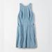 American Eagle Outfitters Dresses | Ae Denim High Neck Mini Dress Size Xs | Color: Blue | Size: Xs