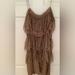 J. Crew Dresses | J Crew Collection Silk Lace Mini Dress | Color: Tan | Size: 12