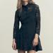 Zara Dresses | Lace Mini Shirt Dress | Color: Black | Size: M