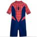 Disney Swim | Disney Store Spider-Man Swimsuit For Kids | Color: Blue/Red | Size: 4tg