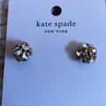 Kate Spade Jewelry | Kate Spade Time To Shine Diamond Costume Jewelry Stud Earrings | Color: Gold/White | Size: Os