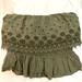 American Eagle Outfitters Tops | American Eagle Strapless Top. Olive Green. Eyelet Pattern. Size Large. Cute! | Color: Green | Size: L