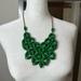 J. Crew Jewelry | J. Crew Green Flower Necklace | Color: Green | Size: Os