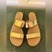 J. Crew Shoes | Jcrew Gold Slide Sandals | Color: Gold | Size: 8