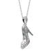 Disney Jewelry | 18k Diamond Cinderella Glass Slipper Necklace | Color: Gold/Silver | Size: Os