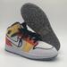 Nike Shoes | Air Jordan 1 Mid Se (Gs) White/Black-Picante Red Dv1316-100 | Color: Red/Yellow | Size: 4.5y