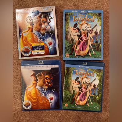 Disney Media | Disney Princess Dvds | Color: Tan | Size: Os