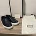 Gucci Shoes | Gucci Shoes | Gucci Guccissima Leather Slip-On Sneakers Size 6.5 | Color: Black | Size: 6.5