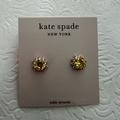 Kate Spade Jewelry | Kate Spade Halo Stud Earrings In Sunny | Color: Gold/Yellow | Size: Os