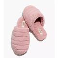 Madewell Shoes | Madewell Slippers Womens 6m Pink Quilted Scuff Slippers In Recycled Faux Fur | Color: Pink | Size: 6