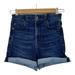 American Eagle Outfitters Shorts | American Eagle Size 0 Curvy Super Hi-Rise Shortie Jean Shorts | Color: Blue | Size: 0