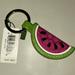 Coach Accessories | Coach Watermelon Bag Charm Fob Tag Keychain Pink Green | Color: Green/Pink | Size: Os