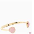 Kate Spade Jewelry | Kate Spade New York Pearl Drops Hinged Cuff Bracelet | Color: Gold/Pink | Size: Os