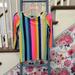 Lilly Pulitzer Tops | Lilly Pulitzer Waverly Top In Sun Stripe Rainbow | Color: Red/Tan | Size: Xs
