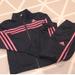 Adidas Matching Sets | Adidas 2 Piece Black And Pink Outfit | Color: Black/Pink | Size: 5tg