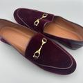 Coach Shoes | Coach Red Velvet Horse Bit Loafer Size 7.5 Velour Slip On Shoes Womens Fg3112 | Color: Red | Size: 7.5