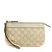 Gucci Jackets & Coats | Gucci Shima Gg Logo Leather Cosmetic #75035g10 | Color: Cream | Size: W:" X H:" X D:"