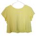 Free People Tops | Free People Intimately Womens L Yellow Short Sleev | Color: Yellow | Size: L