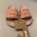 Coach Shoes | Coach Uli Sport Slide With Horse And Carrige Print - Blossom / Melon New Sz6 | Color: Orange/Pink | Size: Various