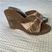Coach Shoes | Coach Open Toe Slip On Wedge Vintage | Color: Brown/Tan | Size: 8