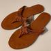 American Eagle Outfitters Shoes | American Eagle Outfitters Faux Leather Sandals Sz 7 | Color: Brown | Size: 7