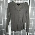American Eagle Outfitters Tops | American Eagle Outfitters Long Sleeve Thermal Shirt Size Medium | Color: Gray | Size: M