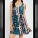 Urban Outfitters Dresses | Ecot Bohemian Sleeveless Teal Tie Dye Back Cutout Detail Dress | Color: Blue/Pink | Size: M