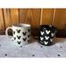 Disney Dining | Classic Disney Mickey Mouse Coffee Mugs Black White Silhouette Ears (2) Japan | Color: Black/White | Size: Os