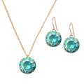 Kate Spade Jewelry | Kate Spade Shine On Brilliant Green Necklace Earrings Set | Color: Gold/Green | Size: Os