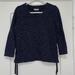 Madewell Tops | Madewell Striped Side-Lace Top Small Navy Blue With White Stripes | Color: Blue/White | Size: S