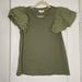 Anthropologie Tops | Maeve By Anthropologie Puff Sleeve Top Size M | Color: Green | Size: M