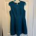 J. Crew Dresses | J. Crew Size 8 Blue/Teal Silk Blend Perforated A-Line Dress #B9821 | Color: Black | Size: 8