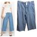 American Eagle Outfitters Pants & Jumpsuits | American Eagle Super High Rise Wide Leg Cropped Pants Size 18 Striped | Color: Blue/White | Size: 18