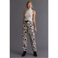 Anthropologie Pants & Jumpsuits | Anthropologie Cargo Geometric Floral Print Pants Sz. 8 | Color: Gray/White | Size: 8