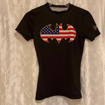 Under Armour Shirts & Tops | Batman Under Armour Fitted Shirt Youth Girls Size Medium | Color: Blue | Size: Mg