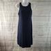 Athleta Dresses | Athleta Womens Reversible Santorini Dress Sz Small Blue Gray Sleeveless Modal | Color: Blue/Gray | Size: S