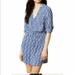 Anthropologie Dresses | Anthropologie Maeve Galen Blue White 3/4 Sl Dress | Color: Blue/White | Size: M