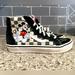 Vans Shoes | Disney Vans Mickey Mouse Checkered High Tops Kids 3 | Color: Black/Red | Size: 3b