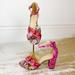 Jessica Simpson Shoes | Jessica Simpson Maudri Pink Red Snakeskin Heels Ankle Strap | Size 8.5 | Color: Pink/Red | Size: 8.5