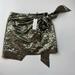 Rebecca Minkoff Skirts | New Rebecca Minkoff Augustina Skirt Metallic Damask Mini Tie Asymmetric Xs | Color: Gold | Size: Xs