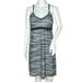 Athleta Swim | Athleta Women's Shorebreak Swim Dress Gray Black Sleeveless V-Neck Size Medium | Color: Black/Gray | Size: M