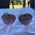 Coach Accessories | Coach Gold Tortoise Aviator Pink Shaded Lenses Hc 7048 | Color: Brown/Gold | Size: 59