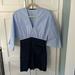 Zara Pants & Jumpsuits | Euc Zara Size M Dolman Sleeve Romper | Color: Blue | Size: M