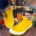 Burberry Shoes | Kids Burberry Rain/Snow Boots Sz 31 | Color: White/Yellow | Size: 13b