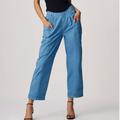 Anthropologie Pants & Jumpsuits | Anthropologie Pilcro Ruched Cropped Utility Pants 29 $130 Nwt | Color: Blue | Size: 29