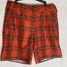 Columbia Shorts | Columbia Men’s Plaid Shorts | Color: Gray/Orange | Size: 38