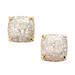 Kate Spade Jewelry | Kate Spade Opal Glitter & Glee Square Earrings | Color: Gold/White | Size: Os